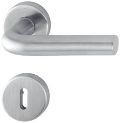 HOPPE Maner pentru usi de interior 37-42mm, Bonn E150Z/42KV/42HKVS, rozeta pentru maner si cheie, 8mm, WC, inox, HOPPE (3289866) - bricolaj-mag