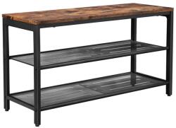 Euziel Cipős szekrény DAVOR barna/fekete LBS74X (EZ0312)