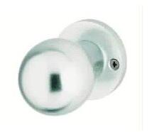 HOPPE Buton ZT 50/50, fix, pe rozeta, pentru usi de intrare in apartament, F1, HOPPE (8099582) - bricolaj-mag
