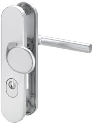 edi Set maner interschimbabil Logo 8745/0392 pentru usi de intrare 65-75mm, aluminiu, buton pe o parte, 61/10 mm, EDI (8745029201)