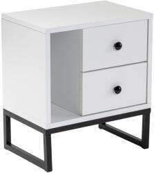 AG Éjjeliszekrény Glimmer - Fehér, Fekete