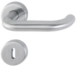 HOPPE Maner pentru usi de interior 40-45mm, Paris E138/42H/42HKVS, rozeta pentru maner si cheie si buton 58, 8mm, PZ, inox, HOPPE (10720597) - bricolaj-mag