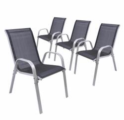 Garthen Rakásolható kerti székek 4 db szett (ZGC34431_SL4)