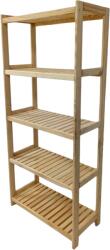 Tonap 5 polcos fa polc 173×70×33 cm fenyő cseh gyártmány (5P70)