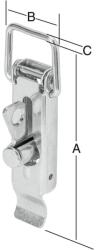 Vormann Incuietoare pentru cutie, pentru etansare, 110 x 37 x Ø 4 mm, DIN 3133, VORMANNN (001206105Z)