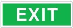  Indicator iesire, EXIT, 300 x 105 mm, autoadeziv, SAFETY MARKING (4044589059499)