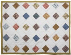 Bloomingville Mintás Pamut Patchwork Ágytakaró 152x127 cm