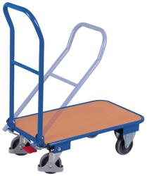 Cordes Platforma pe role, pentru transport marfa, cu bara de impingere rabatabila, 150 kg, 450 x 720 mm, VARIOFIT (SW-450.802)