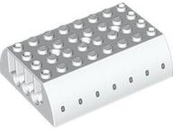 LEGO® Căramidă curbată 6 X 8 X 2 decorată ferestre avion (6440033)