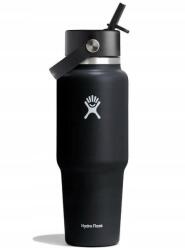 Hydro Flask Wide Flex Straw Travel Bottle 32 oz, 946 ml Black (WT32BFS001) (WT32BFS001)