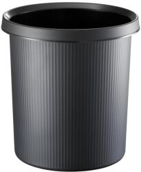 HELIT Cos de gunoi, model The german line, din plastic, 18 l, inaltime 320 mm, Ø 315 mm, negru (H61057.95) - bricolaj-mag Cos de gunoi