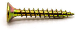  Süllyesztett fejű faforgácslap csavar PZ, sárga 5 x 80 mm (001-001-002-035)