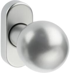 edi Buton, pe rozeta Ares 2033/5010, aluminiu, pentru usi de interior, patrat 8mm, 75mm, EDI (2033501001)