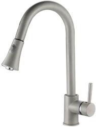 Laveo DARU Kihúzható zuhanyváltós csaptelep szürke (OPBLD_969D)