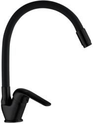 Laveo ELZA F álló csaptelep rugalmas tömlővel, matt fekete (OPBKE_B67D)