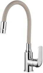 Laveo ELZA zuhanyfejes csap 2funkciós rugalmas csővel, bézs / króm K (OPBKE_462D)