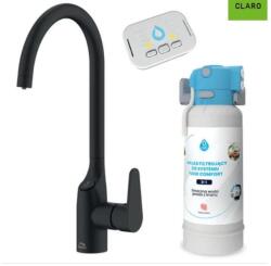 Laveo CLARO álló fekete csatpelep, AMII víztisztítóval (OPBAKB798D)