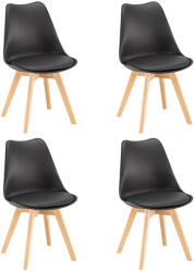 Leziter Silla étkezőszék 4 db fekete színben (DA232AB_4) - geminiduo