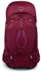 Osprey túra hátizsák AURA AG 65, berry sorbet red