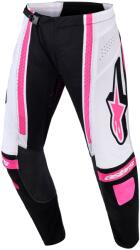 Alpinestars Stella Techstar Nomur női motokrossz nadrág fekete-fehér-rózsaszín