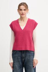 Benetton mellény gyapjúkeverék - rózsaszín XL - answear - 15 890 Ft