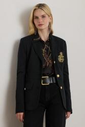 Lauren Ralph Lauren zakó fekete, sima, egysoros gombolású, 200980022 - fekete 36