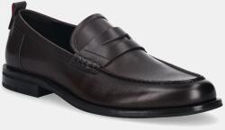 HUGO bőr mokaszin Varian - barna Férfi 43