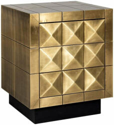 Richmond Interiors Richmond Collada Arany Réz Éjjeliszekrény Geometrikus Mintával