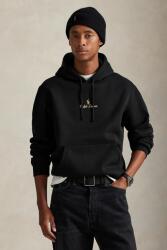 Ralph Lauren felső fekete, nyomott mintás, kapucnis, 710981781 - fekete M