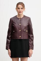 Tommy Hilfiger bőrdzseki - burgundia 38