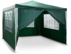 Plonos kerti pavilon kerti sátor zöld 3x3m (4935) - ebuying