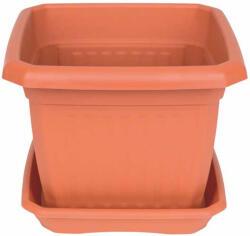  Virágcserép négyszögletes 20cm TERRACOTTA (PE-8167)