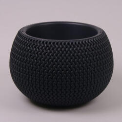  Virágtál, betét+akasztó, 37 cm DKSP370WS FONOTT ANTRACIT (PE-5989)