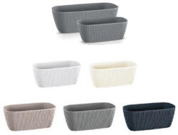  Balkonláda fonott, DSPC400, 40 cm, ANTRACIT (5 db/csomag) - ár/db (PE-5939)