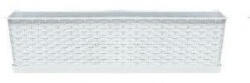  Balkonláda rattan, alátéttel ISR500P, 50 cm FEHÉR (10 db/csomag) - ár/db (PE-6396)