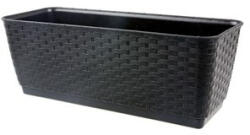  Balkonláda rattan TARTÓVAL (szürke) DRL400PW (PE-3215)