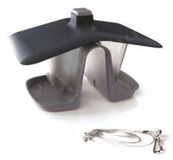  Madáretető műanyag IBFD szürke szögletes (PE-6184)