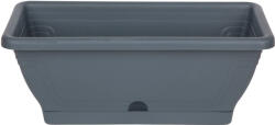  Virágláda tálcával 40cm 6l-es (IPE) ANTRACIT (10 db/cs) - ár/db (PE-7789)