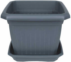  Virágcserép négyszögletes 40cm ANTRACIT (PE-8172)