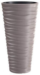  Virágváza magas, VÍZSZ. HULLÁM 35 x 61 cm DPSA350 MOKKA (PE-6607)