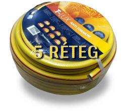  Locsolótömlő SÁRGA OLASZ 1/2" 50 m (5 rétegű) (PE-0910)