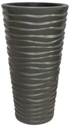  Virágváza magas, VÍZSZ. HULLÁM 35 x 61 cm DPSA350 ANTRACIT (PE-6608)