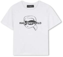 KARL LAGERFELD gyerek pamut póló - fehér 156 - answear - 16 390 Ft