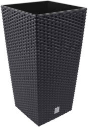  Virágváza rattan 200mm ANTRACIT DRTS200 (PE-6683)