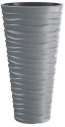  Virágváza magas, VÍZSZ. HULLÁM 35 x 61 cm DPSA350 SZÜRKE (PE-6609)