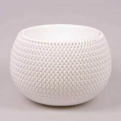  Virágtál, betét+akasztó, 37 cm DKSP370WS FONOTT KRÉM (PE-5986)