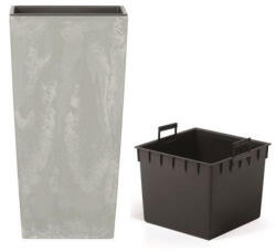  Beton hatású szögletes magas virágváza (50 cm) DURS265E (PE-6421)