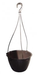  Kaspó akasztós RATTAN DRLW240 SÖTÉTBARNA (PE-6127)