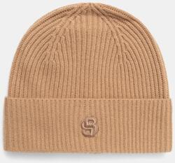 BOSS gyapjú sapka - bézs Univerzális méret - answear - 27 990 Ft