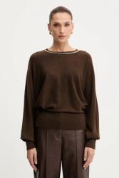 GUESS pulóver gyapjúkeverékből ABEL barna, 5BGR02 5782Z - barna L